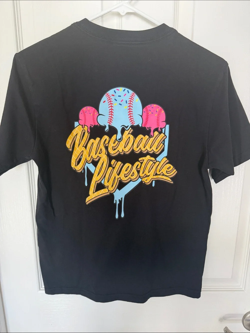 B101 Black Kids Graphic Drip Tee